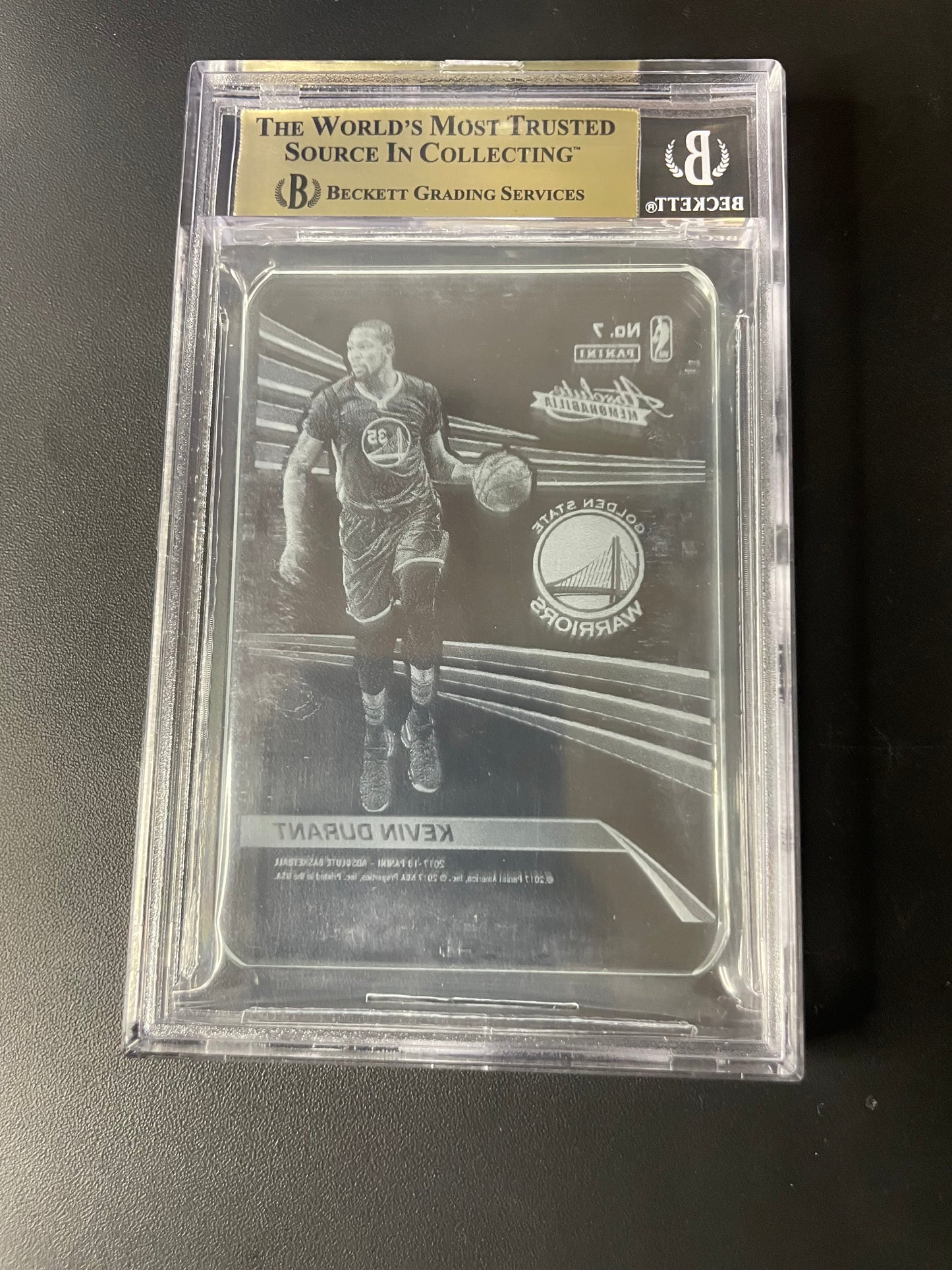 2017/18 Panini Absolute #7 Kevin Durant Glass Set BGS 10