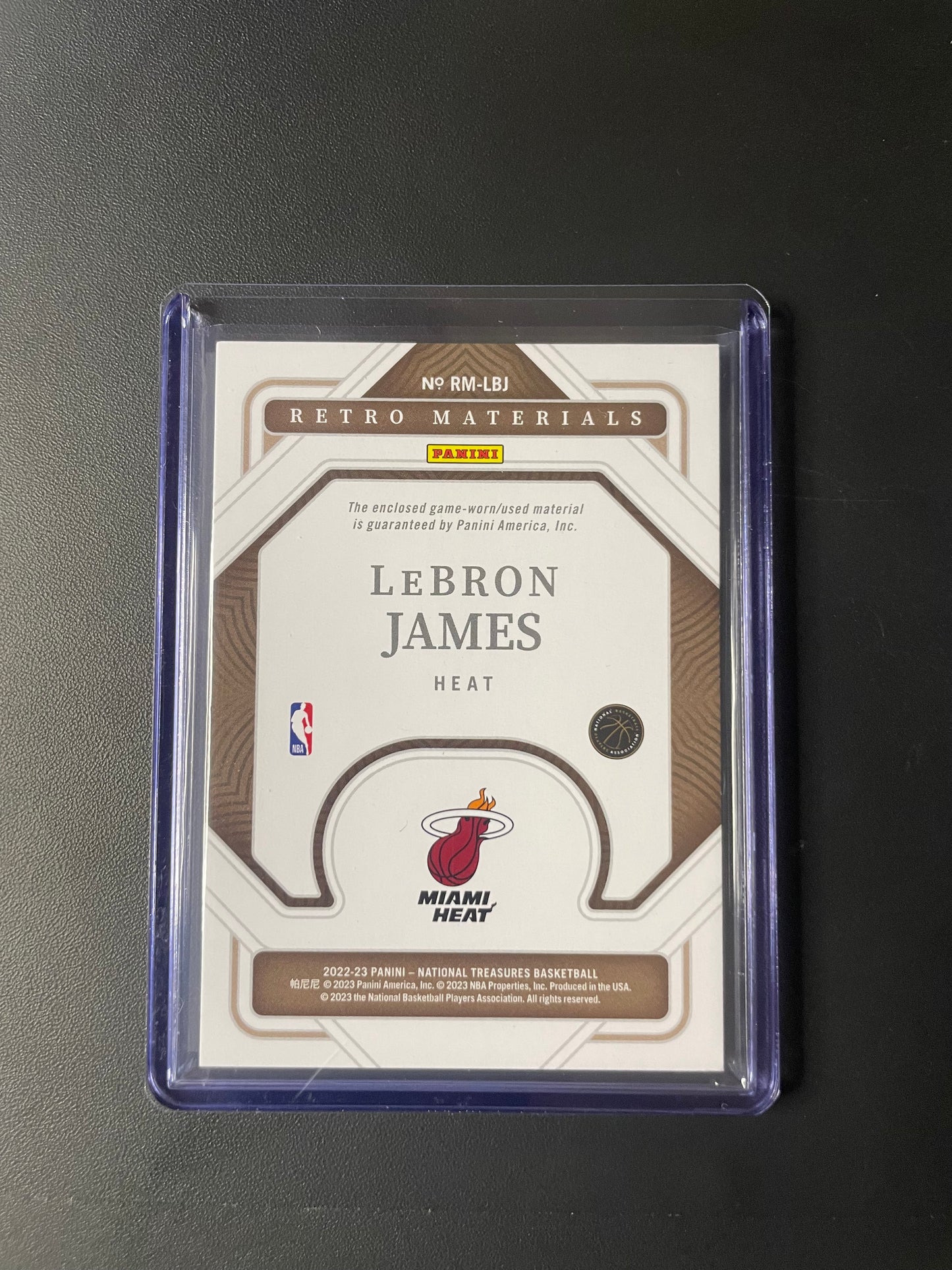 2022/ 23 Panini National Treasure Lebron James Miami Heat 90/99