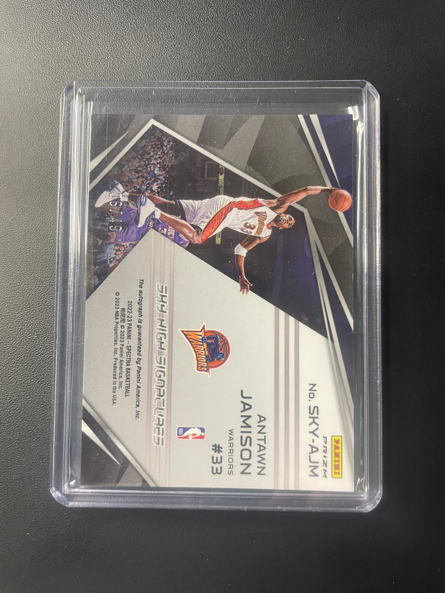 2022/23 Panini Spectra #20 Antawn Jamison Golden State Warriors Skyhigh Signature 36/99