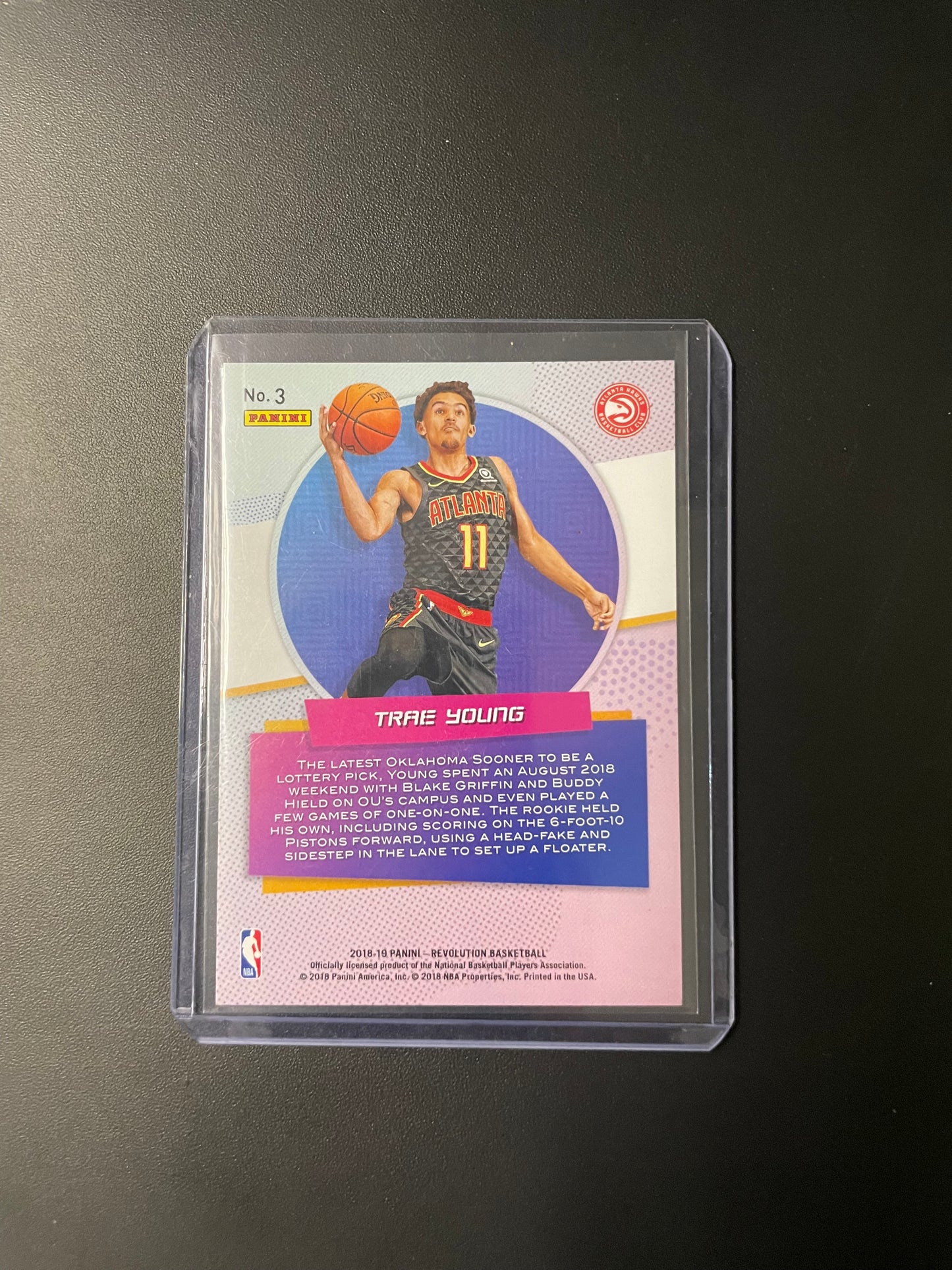 2018/19 Panini #3 Trae Young Atlanta Hawks Rookie Revolution
