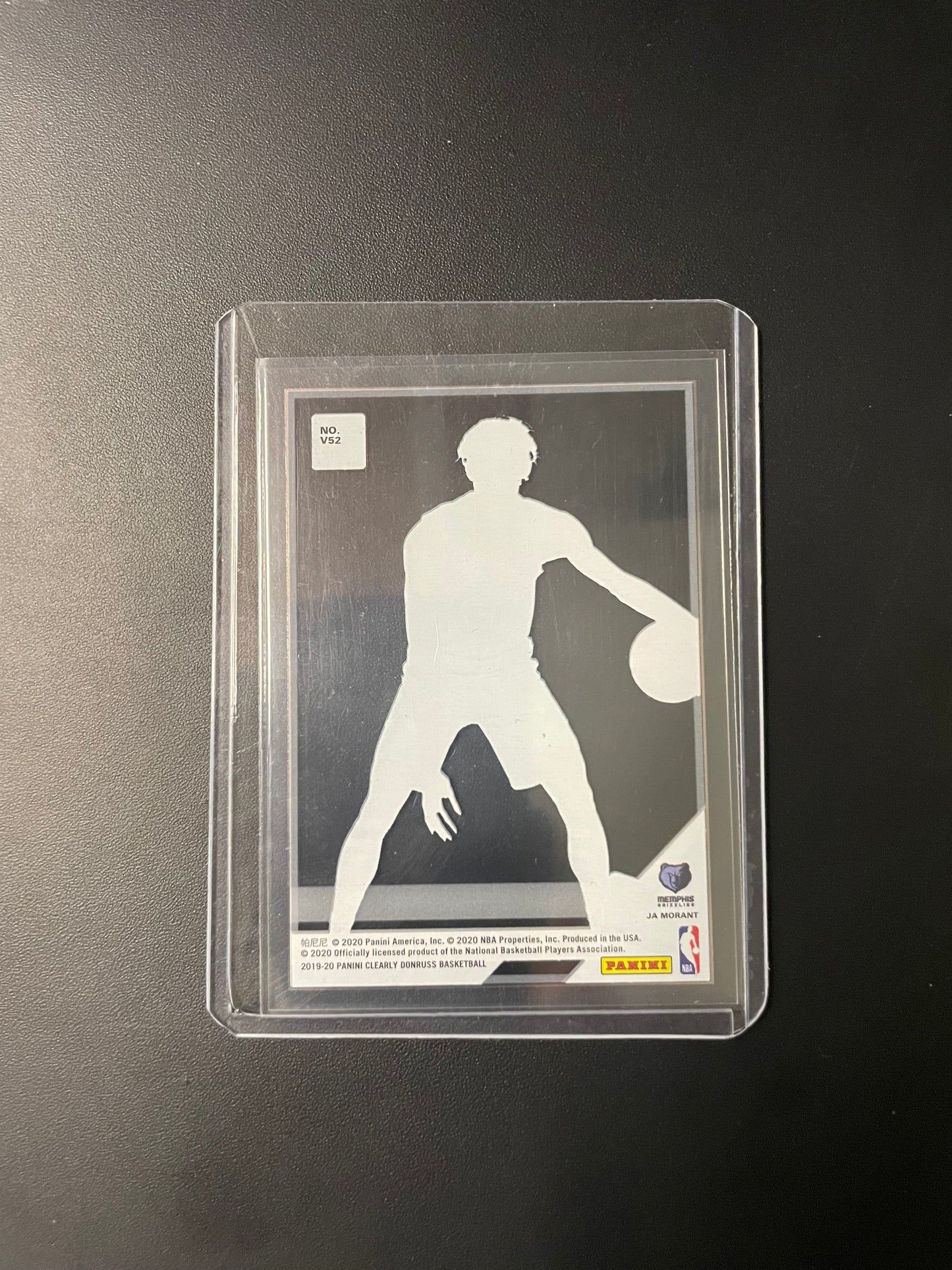 2019/20 Panini Donruss #V52 Ja Morant Memphis Grizzlies Clearly Donruss Rated Rookie