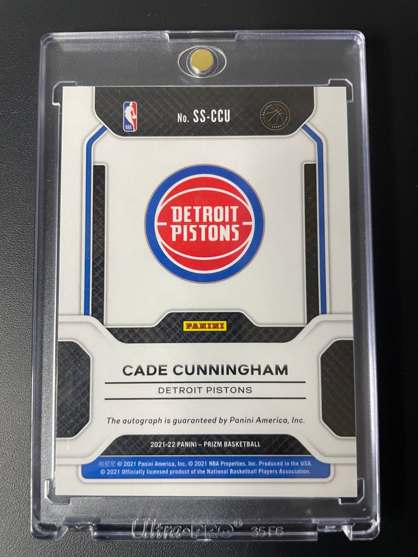 2021/22 Panini Prizm #51 Cade Cunningham Detroit Pistons Sensational Signatures