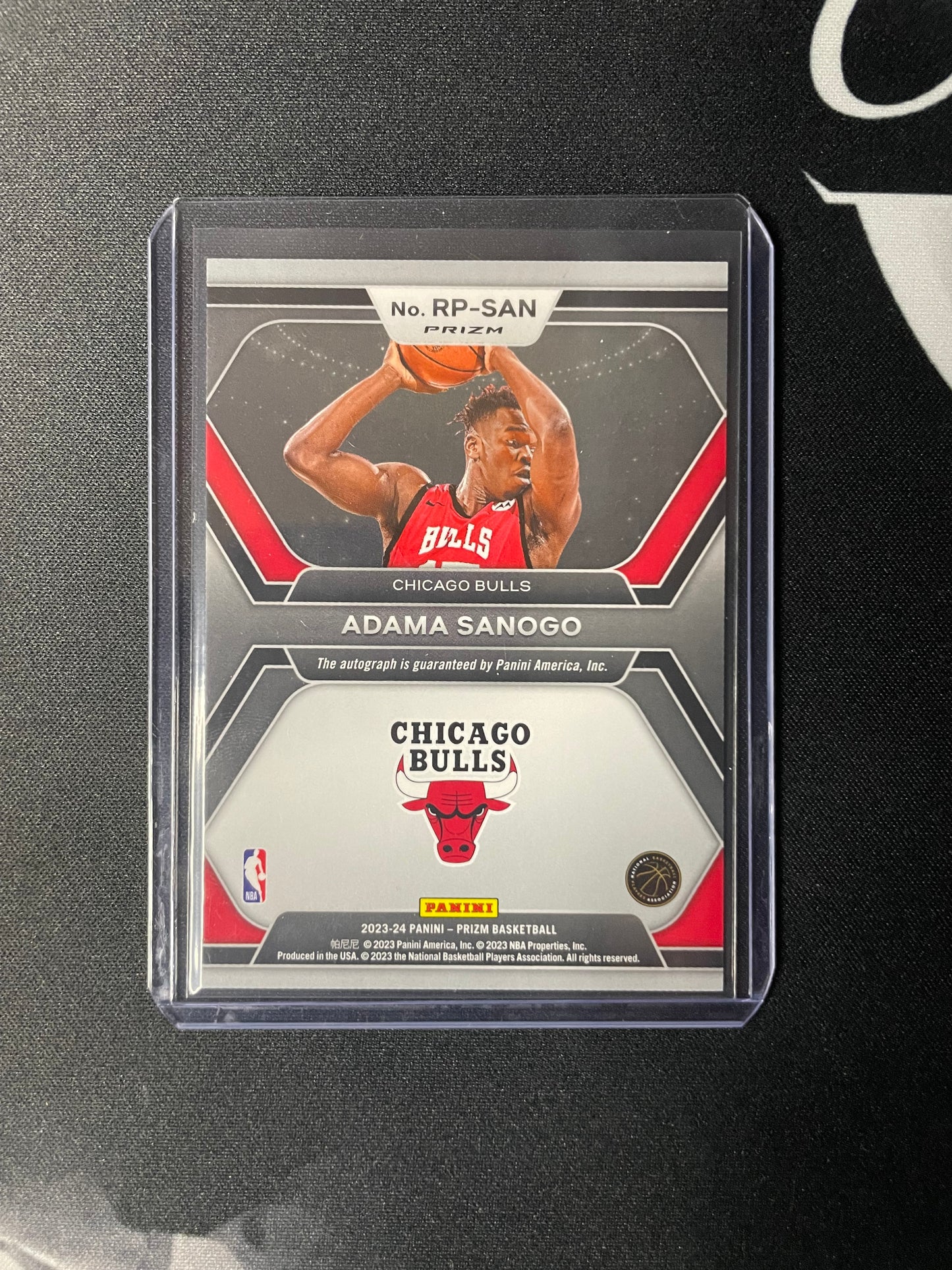 2023/24 Panini Prizm Adama Sanogo Chicago Bulls Rookie Penmanship Auto