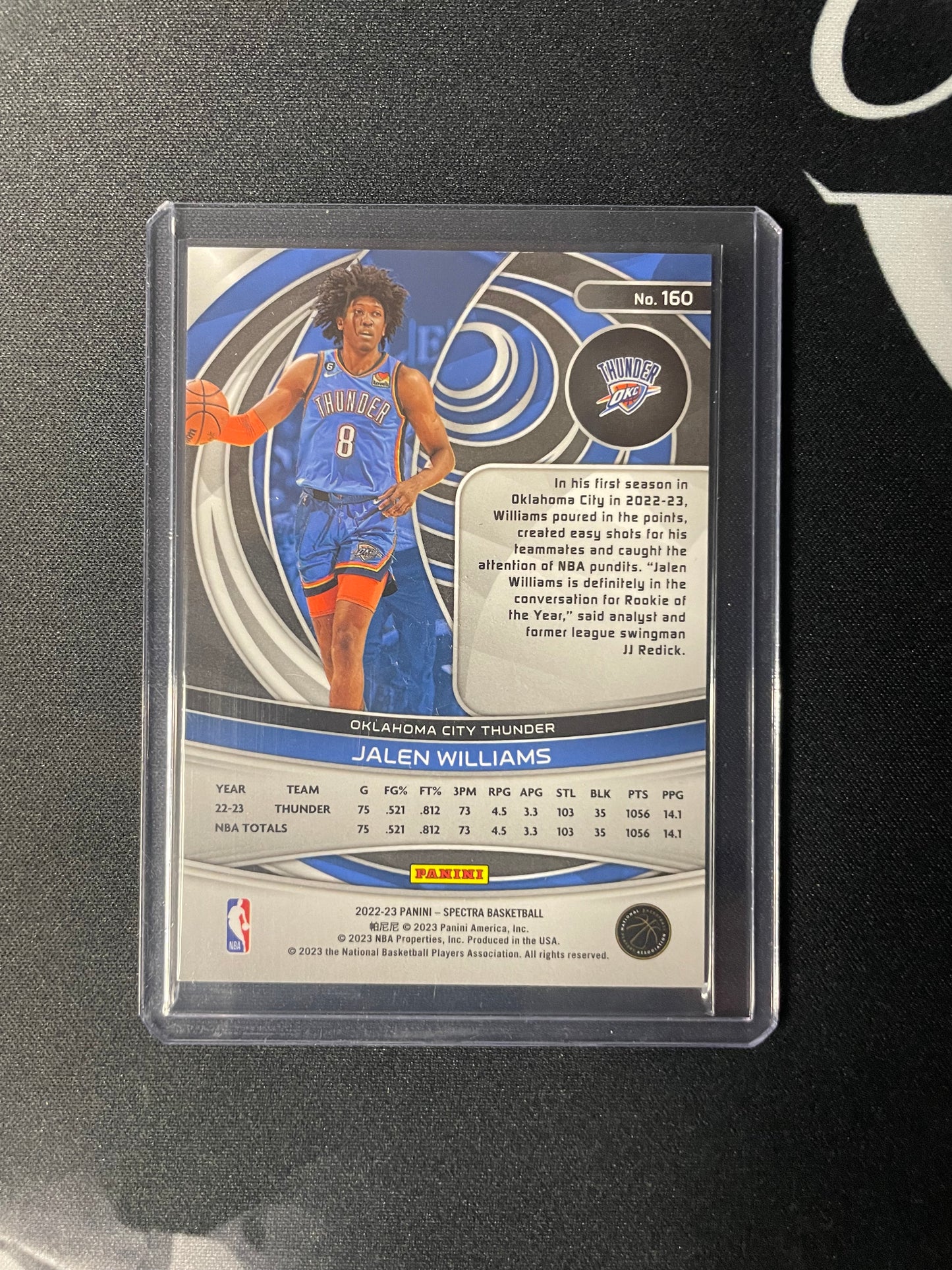 2022/23 Panini Spectra #160 Jalen Williams OKC