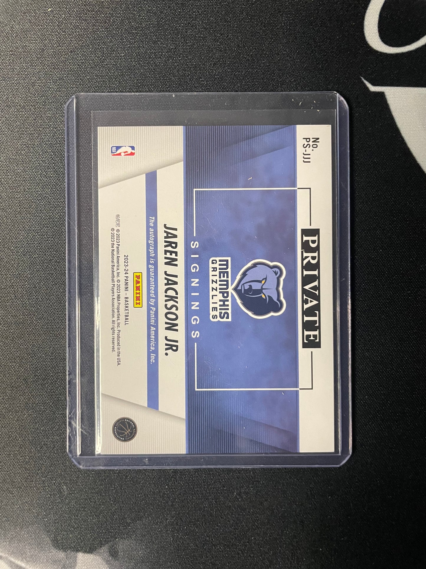 2023/24 Panini Court Kings Private Signings Jaren Jackson Jr Auto