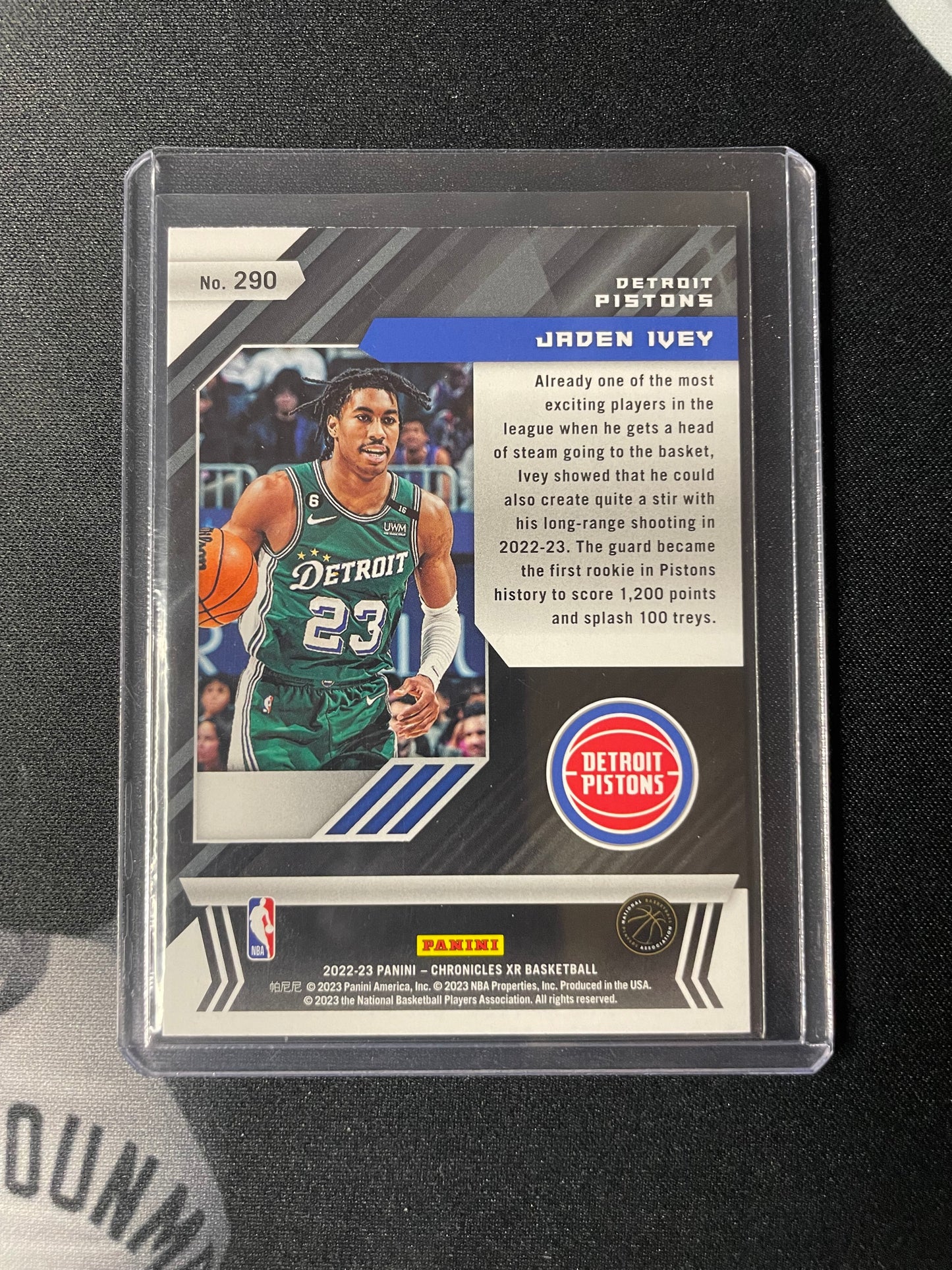 2022/23 Panini Chronicles #290 Jaden Ivey Detroit Pistons XR