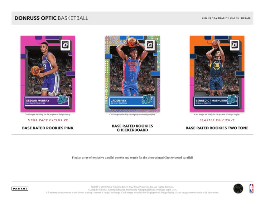 2022-23 Panini NBA Donruss Optic Basketball 6-pack Blaster Box