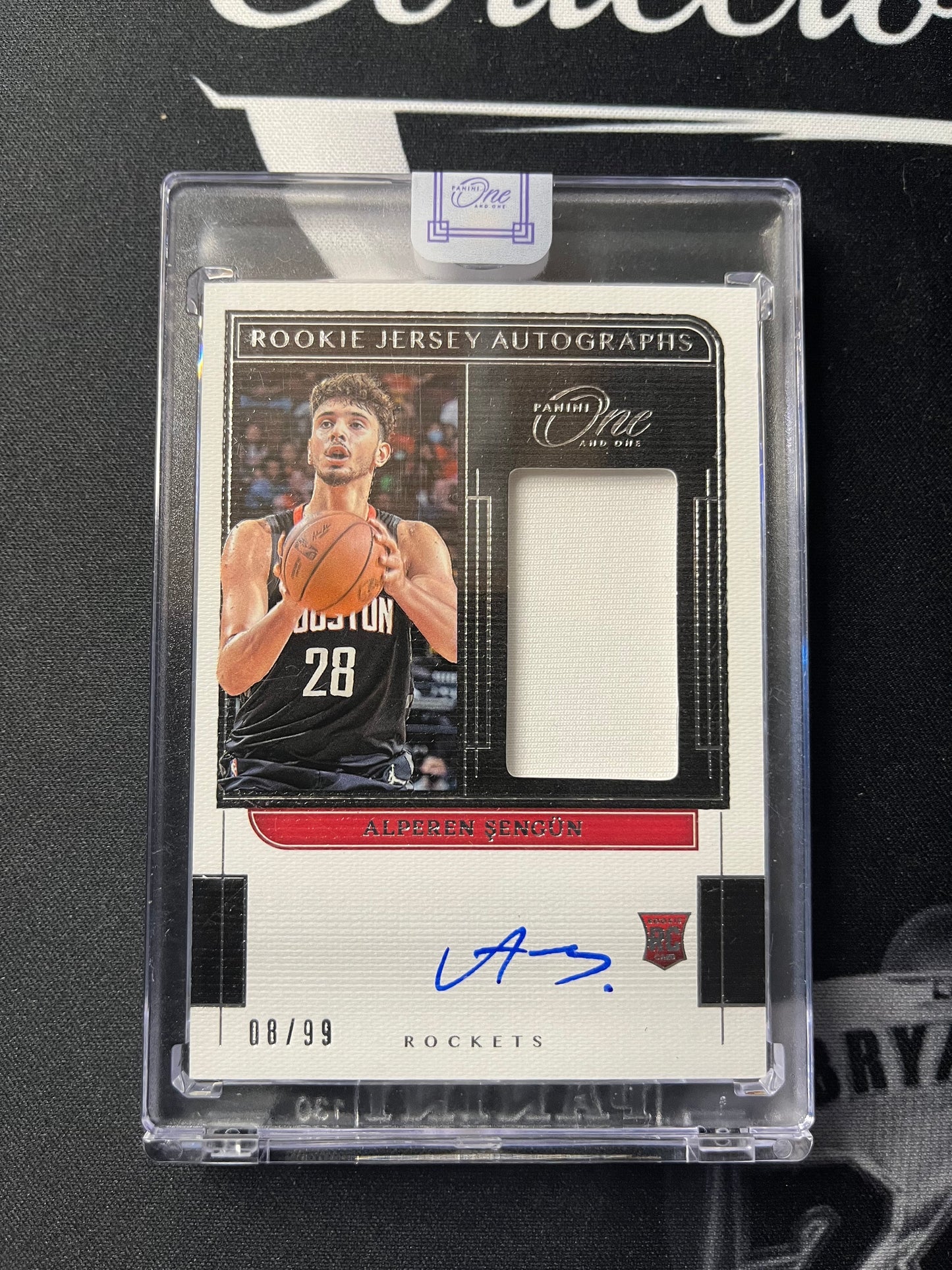 2021 Panini One And One Alperen Sengun Rookie Jersey Autographs RPA /99 On Card