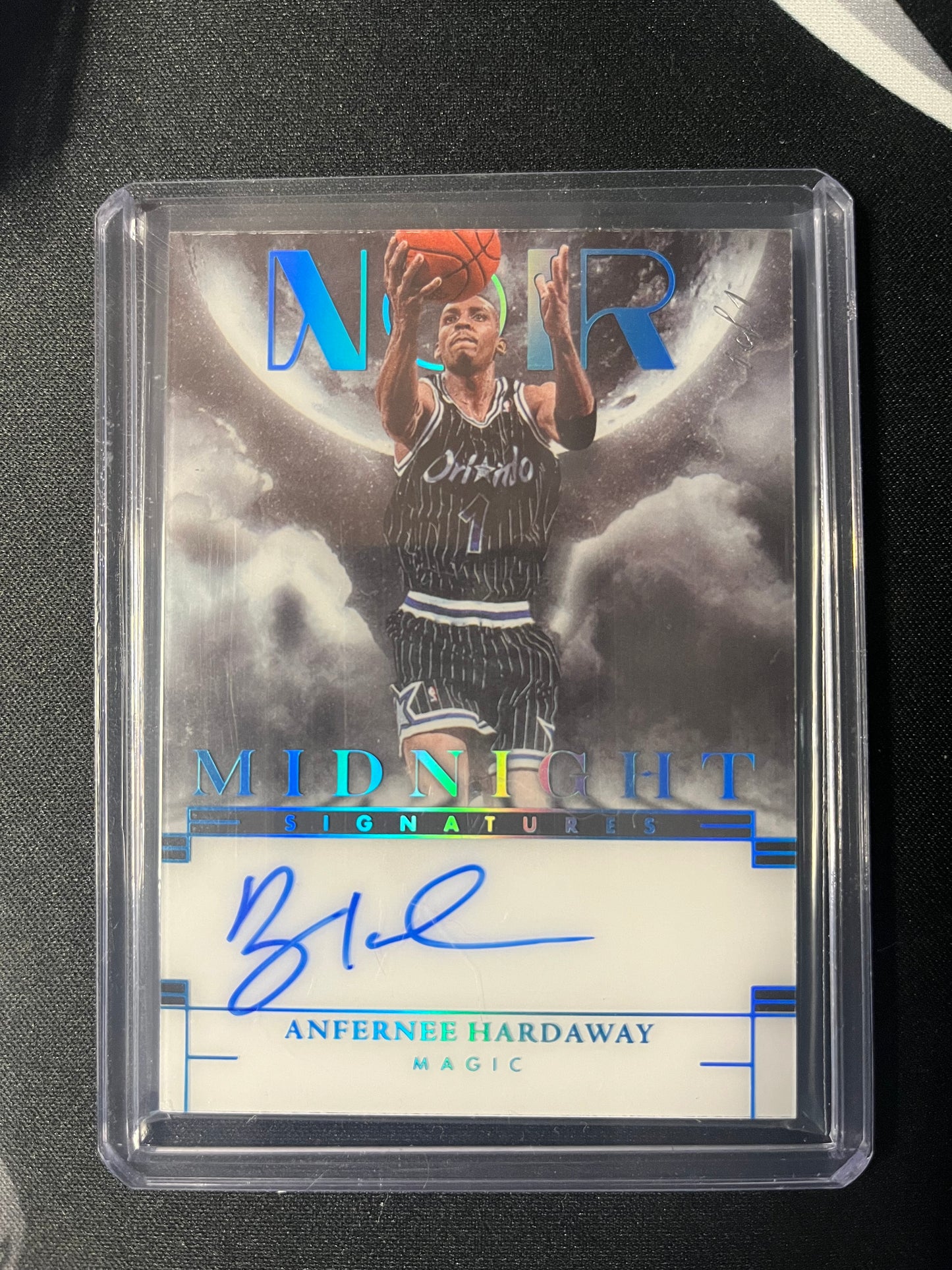 2023-24 Panini Noir Anfernee Hardaway Midnight Signatures Platinum 1/1.