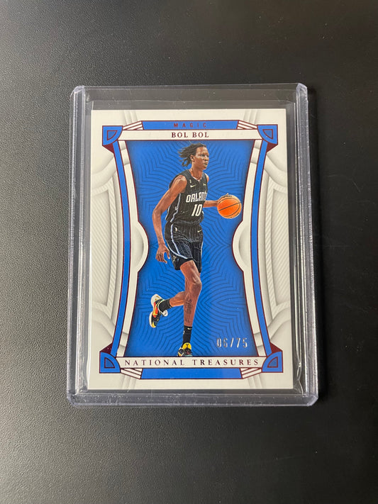2022/23 Panini Nation Treasures #89 Bol Bol, Orlando Magic Red 06/75