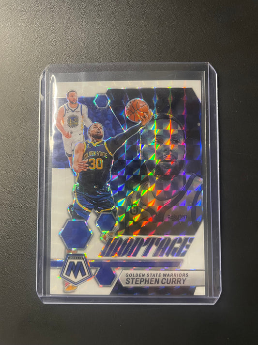 2022/ 23 Panini Mosaic #11 Stephen Curry Golden State Warriors White Montage  06/25