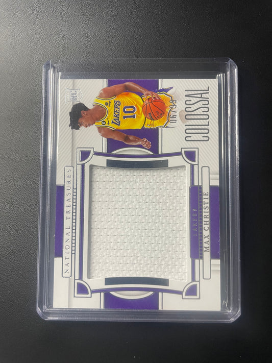 2022/23 Panini National Treasures #254 Max Christie Los Angeles Lakers Colossal 06/99