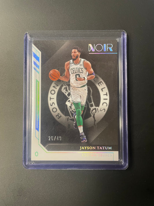 2022/23 Panini Noir #4 Jayson Tatum Boston Celtics 26/49
