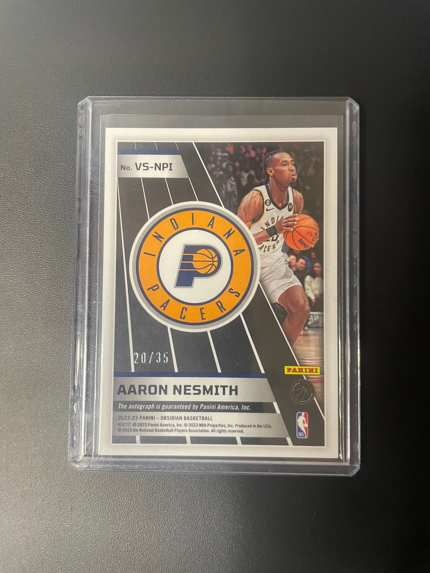 2022/23 Panini Obsidian Aaron Nesmith Indiana Pacers Orange Electric Etch 20/23