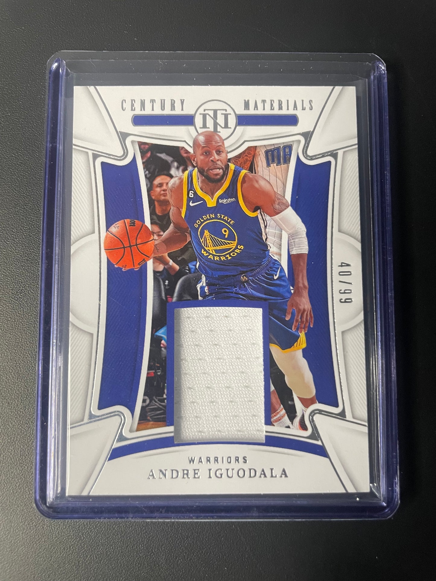 2022/23 Panini National Treasures #24 Andre Iguodala Golden State Warriors Century Material 40/99