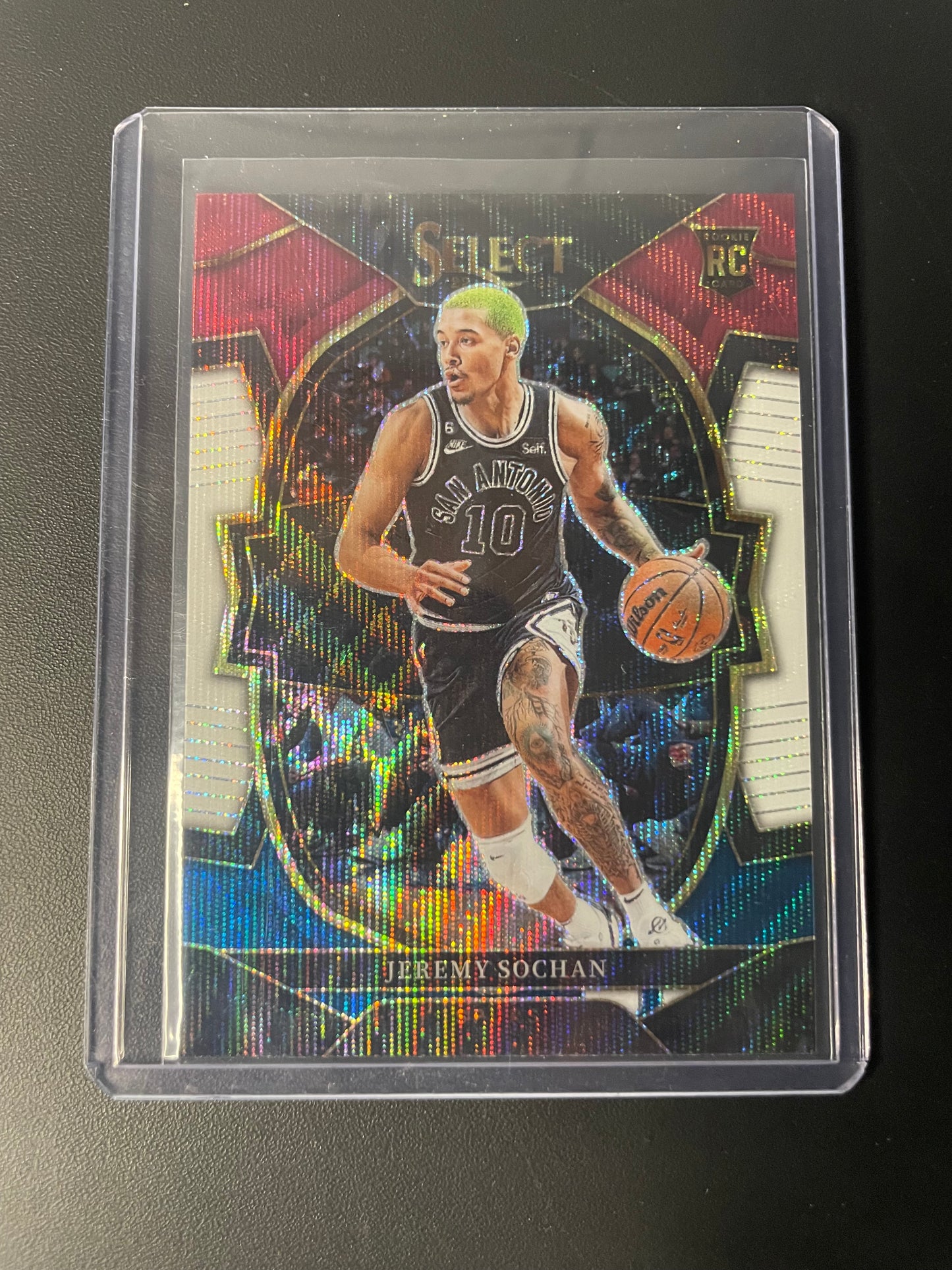 2022/23 Panini Select #86 Jeremy Sochan San Antonio Spurs Tri-Color Prizms RC