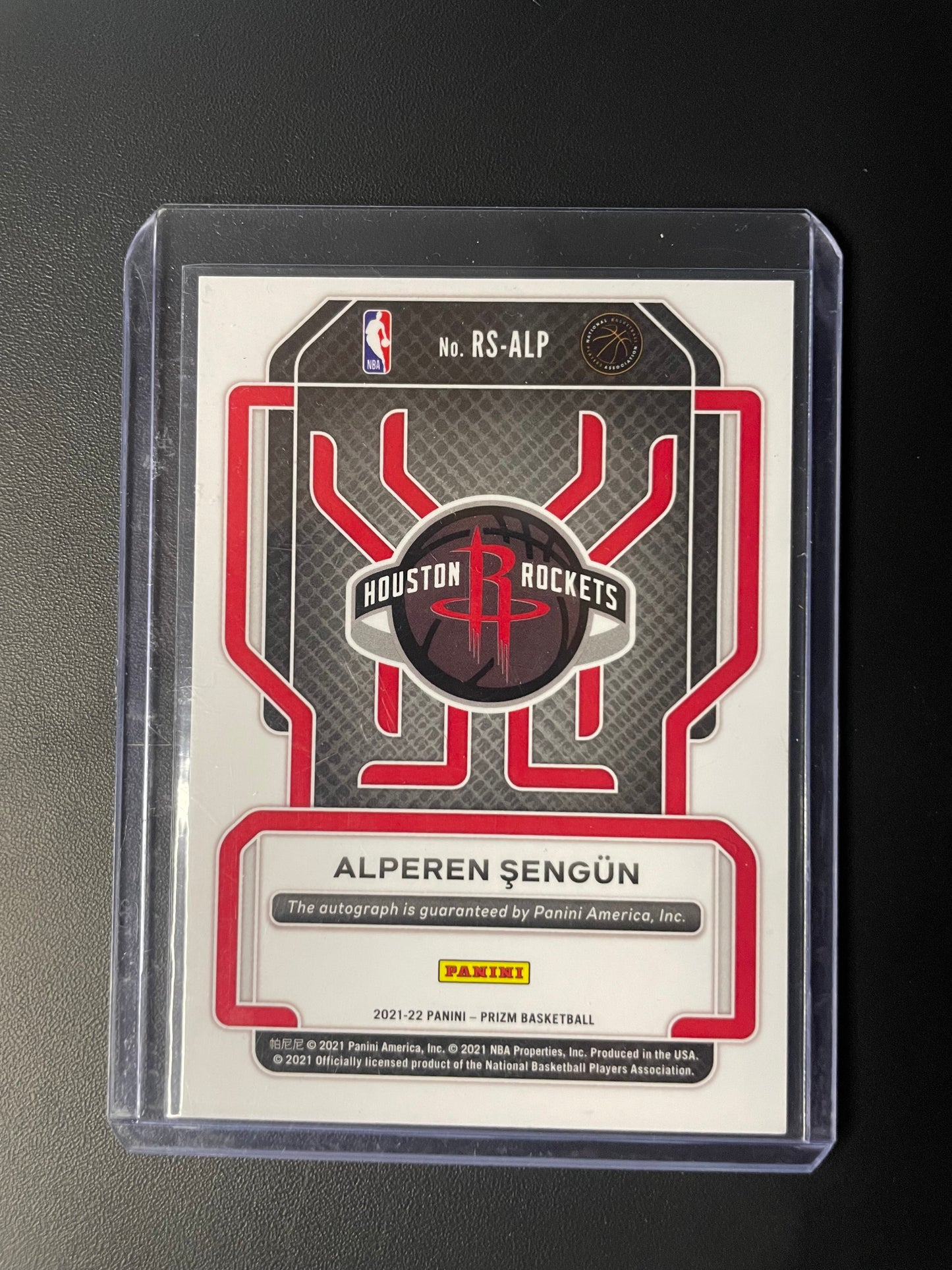 2021/22 Panini Prizm #16 Alperen Sengun Houston Rockets Rookie Signature