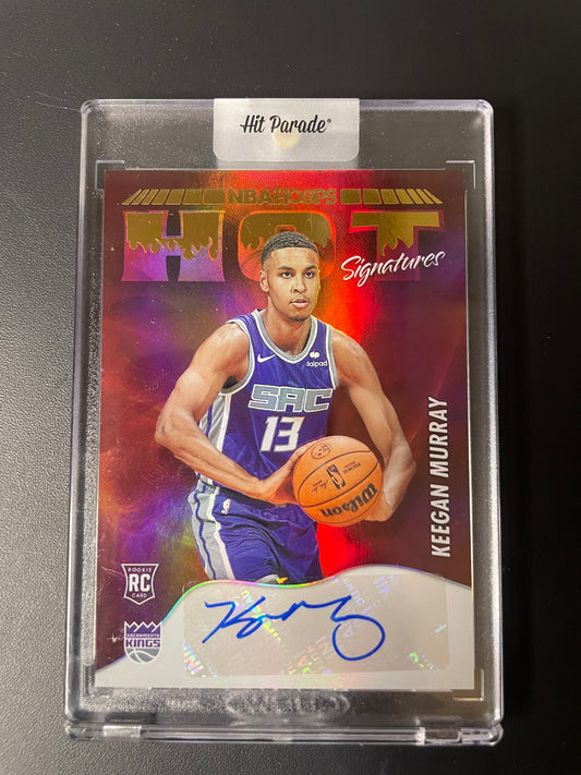 2022/23 Panini  Hoops #4 Keegan Murray Sacramento Kings Hot Signature RC