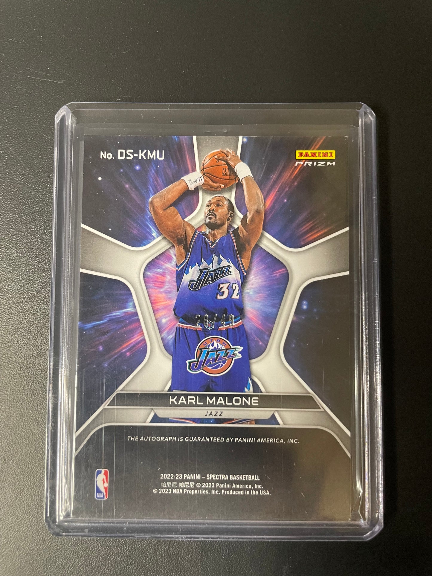 2022/23 Panini Spectra #6 Karl Malone Utah Jazz Deep Space 28/49