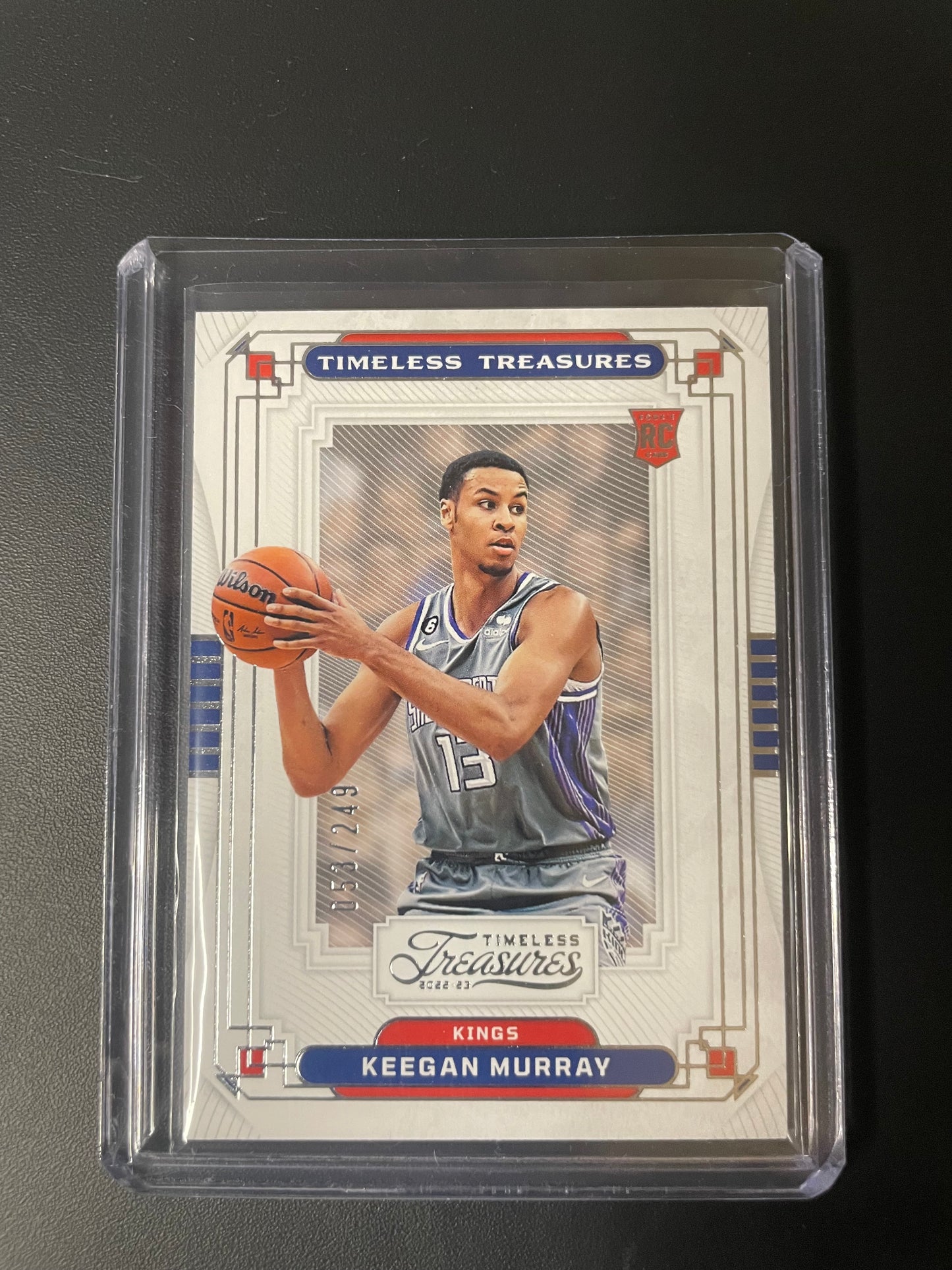 2022/23 Panini Chronicles #338 Keegan Murray Sacramento Kings Timeless Treasures 053/249