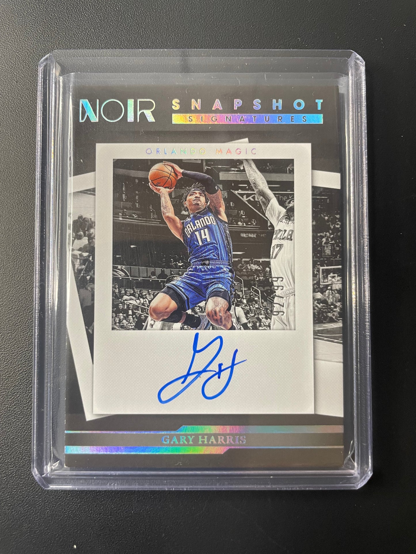 2022/23 Panini Noir #6 Gary Harris Orlando Magic Snapshot Signatures 92/99