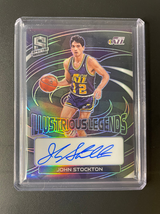 2022/23 Panini Spectra #22 John Stockton Utah Jazz Illustrious Legends 29/75