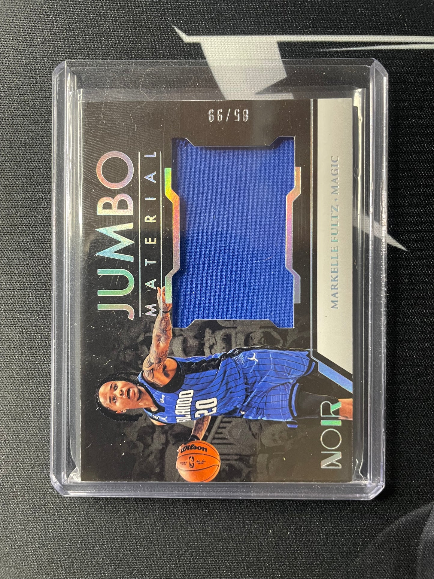 2022/23 Panini Noir #60 Markelle Fultz Orlando Magic Jumbo Material 85/99