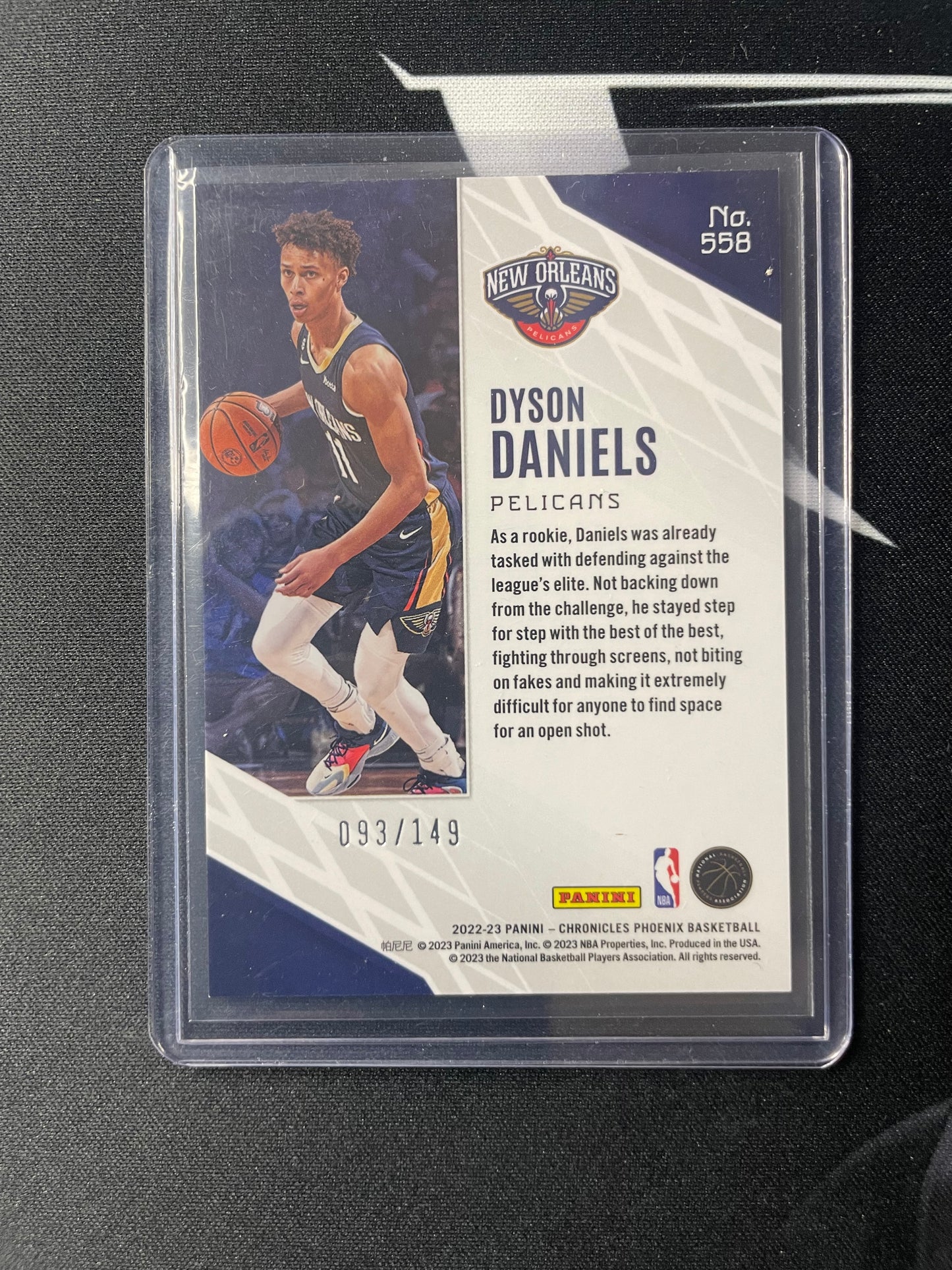 2022/23 Panini Chronicles #558 Dyson Daniels New Orleans Pelicans Red 093/149 RC