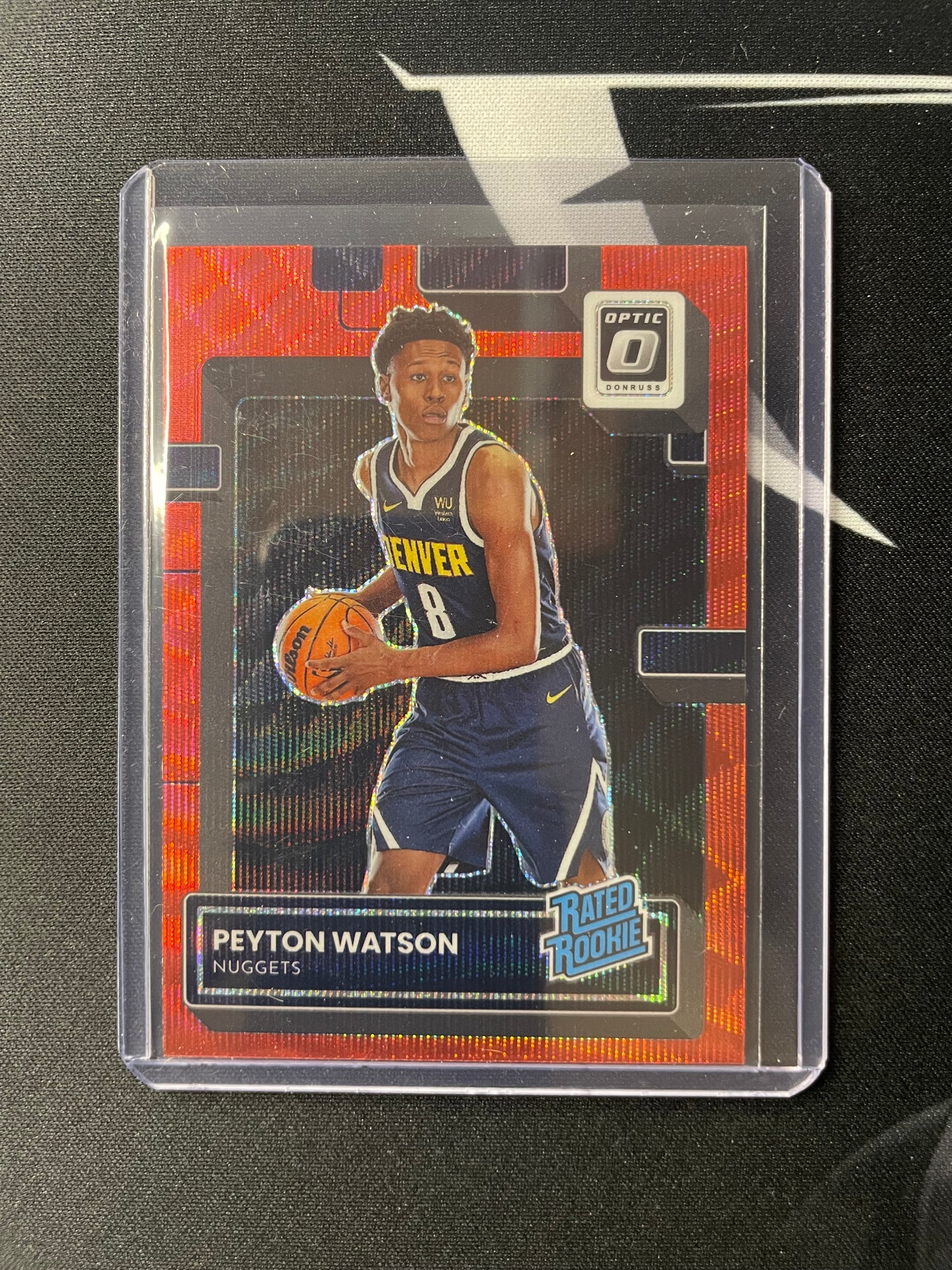 2022/23 Donruss Optic #223 Peyton Watson Denver Nuggets Rated Rookie