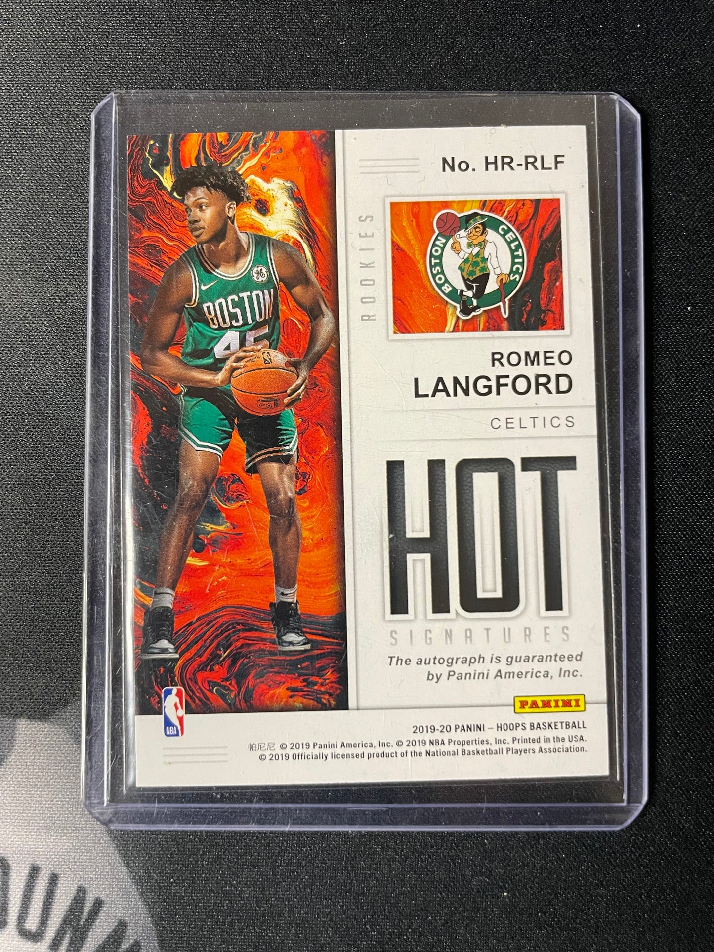 2019/20 Panini Hoops #7 Romeo Langford Boston Celtics