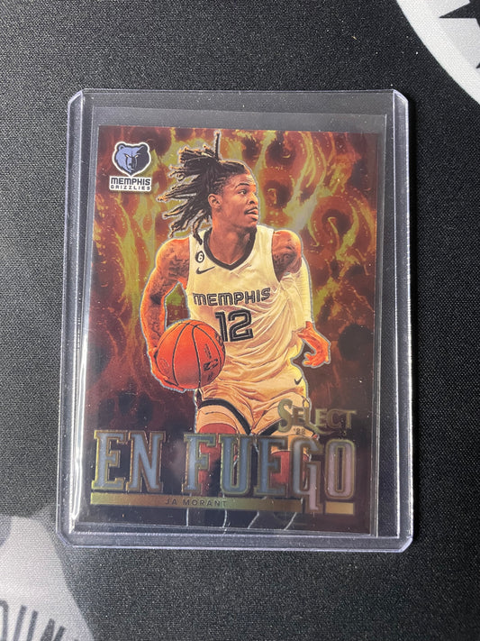 2022/23 Panini Select #9 Ja Morant Memphis Grizzlies En Fuego