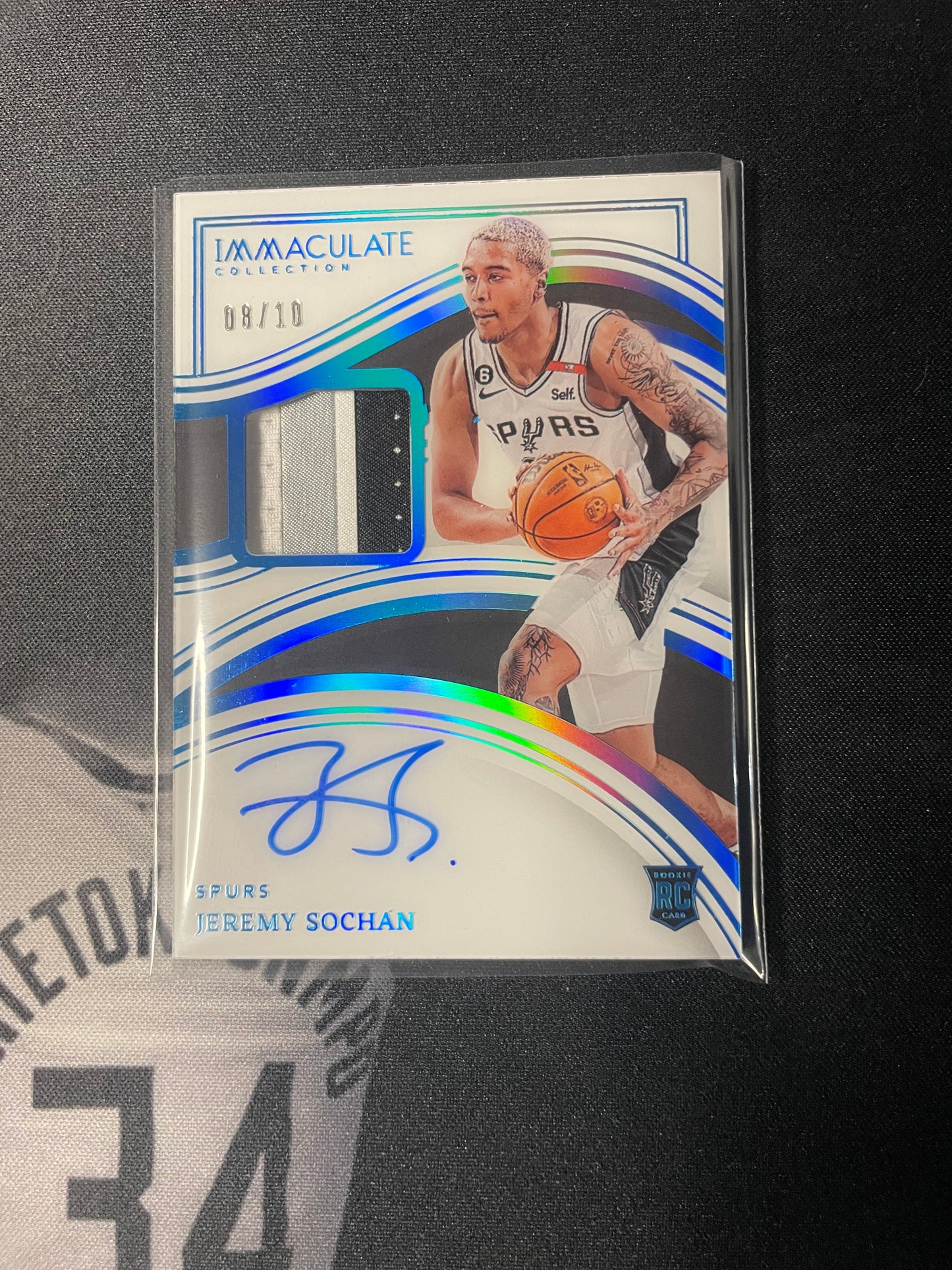 Jeremy Sochan 2022-23 Panini Immaculate Spurs PATCH Auto RPA RC /10 SSP