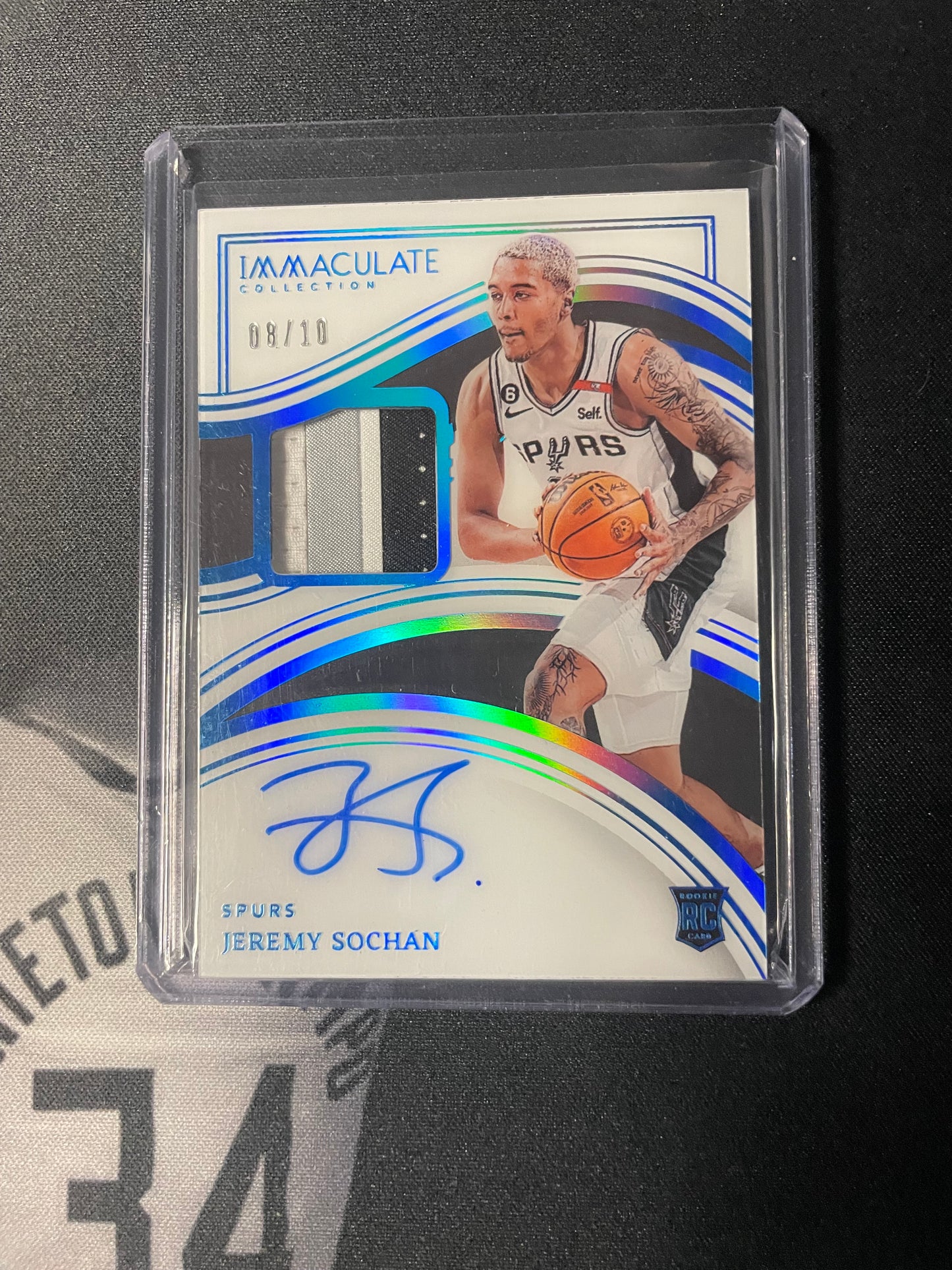 Jeremy Sochan 2022-23 Panini Immaculate Spurs PATCH Auto RPA RC /10 SSP