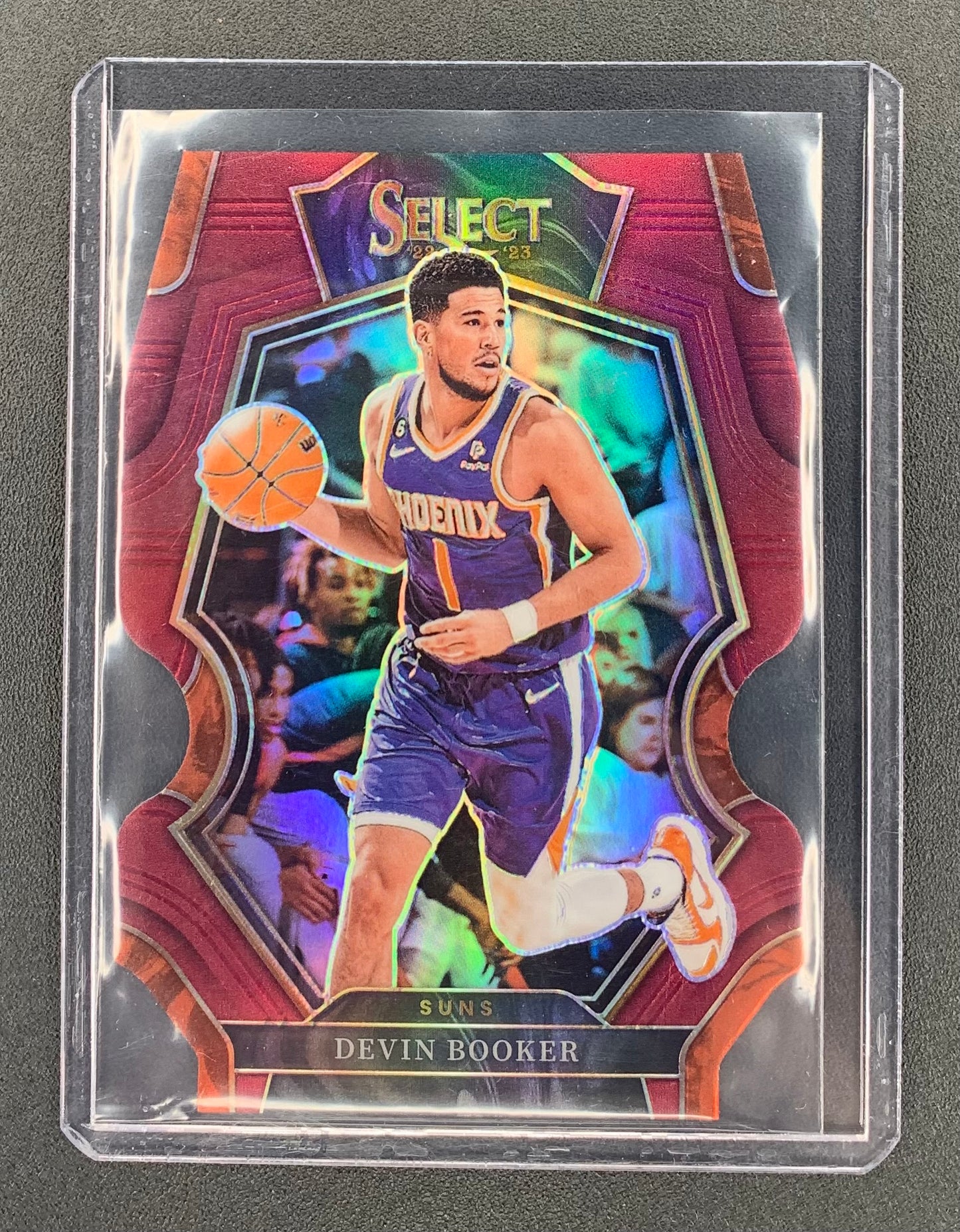 2022/23 Panini  Select # 138 Devin Booker Phoenix Suns Maroon Die-Cut Prizm 153/175