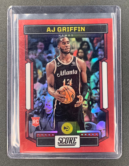 2022/23 Panini Chronicles score #550 Aj Griffin Atlanta Hawks Silver RC