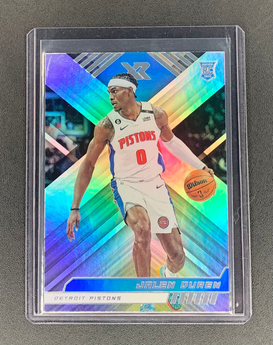 2022/23 Panini Chronicles #276 Jalen Duran  Detroit Pistons XR Teal  RC