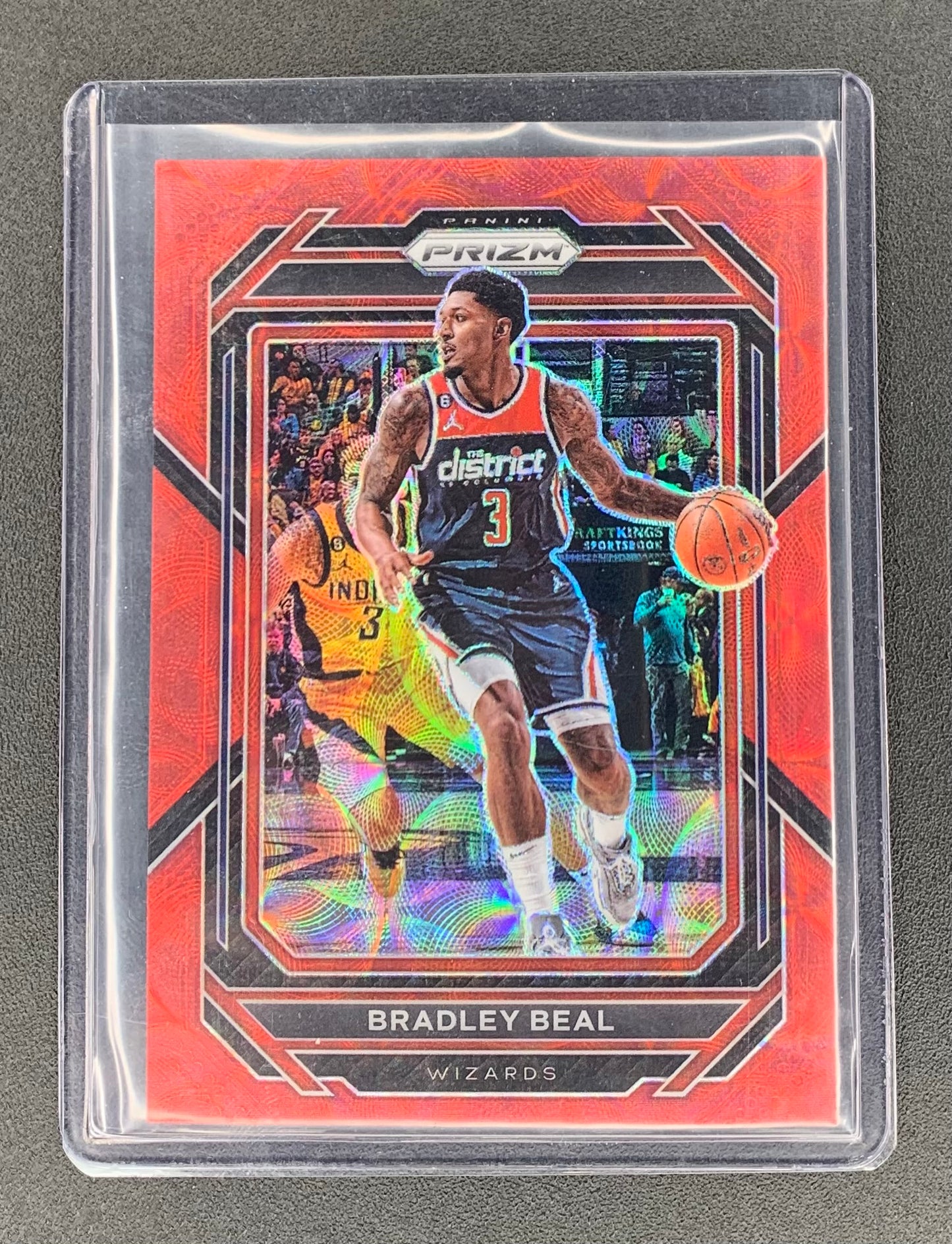 2022/23 Panini Prizm # 176 Bradley Beal Washington Wizards Red Choice Prizm 17/88