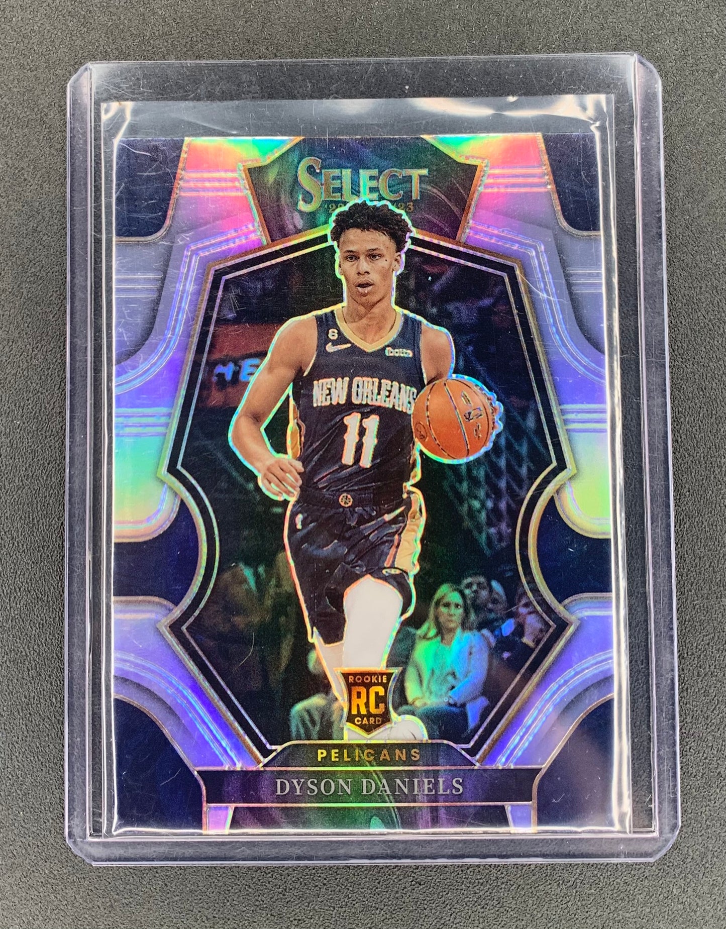 2022/23 Panini Select #172 Dyson Daniels, New Orleans Pelicans Premier Level Silver RC