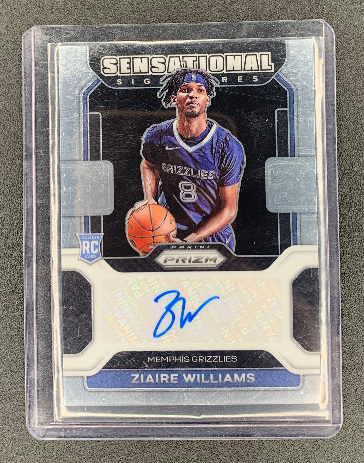 2021/22 Panini Prizm #60 Ziaire Williams Memphis Grizzlies Sensational Signatures RC