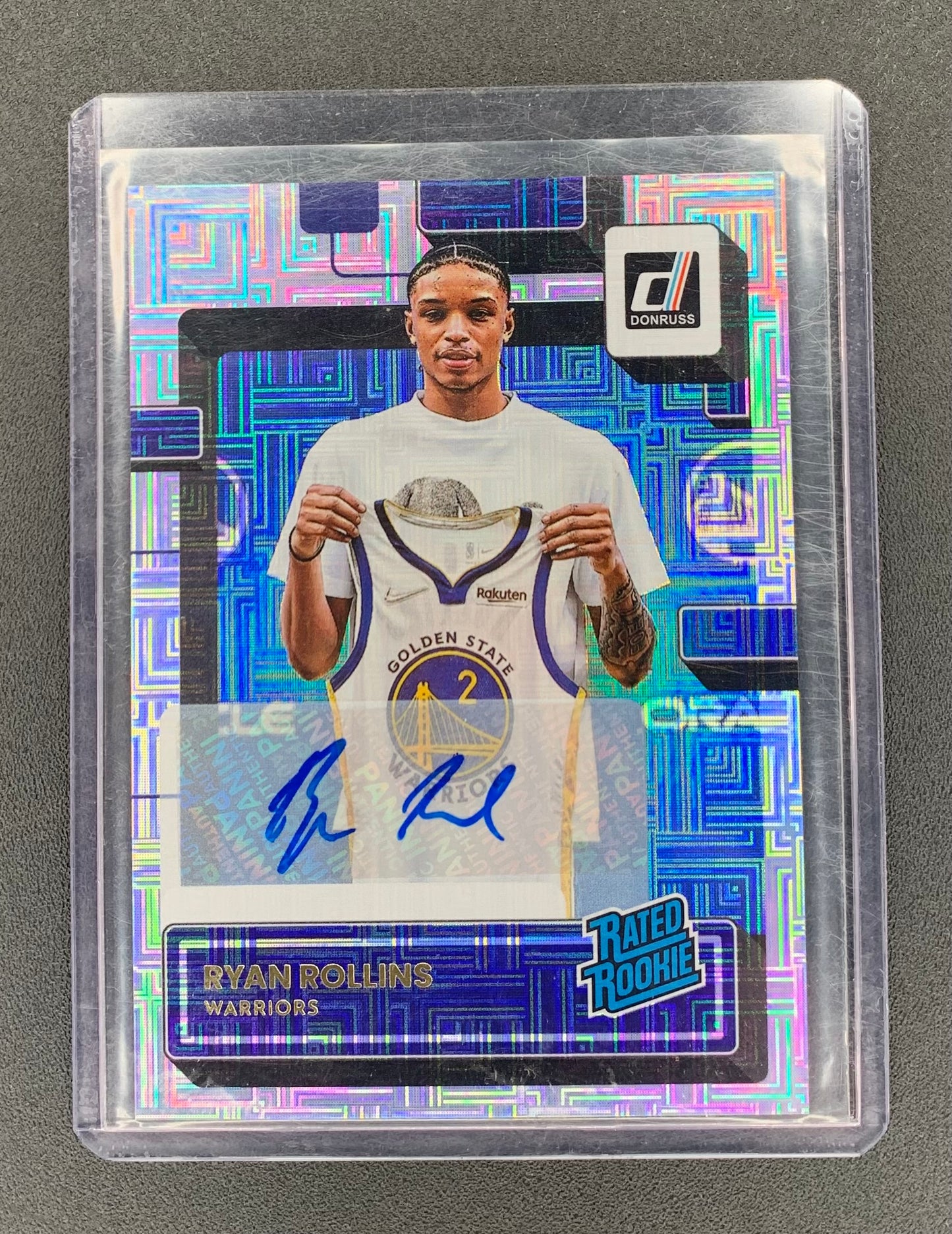 2022/23 Panini  Donruss #244 Ryan Rollins, Golden State Warriors Rated Rookies Signatures Choice Mojo