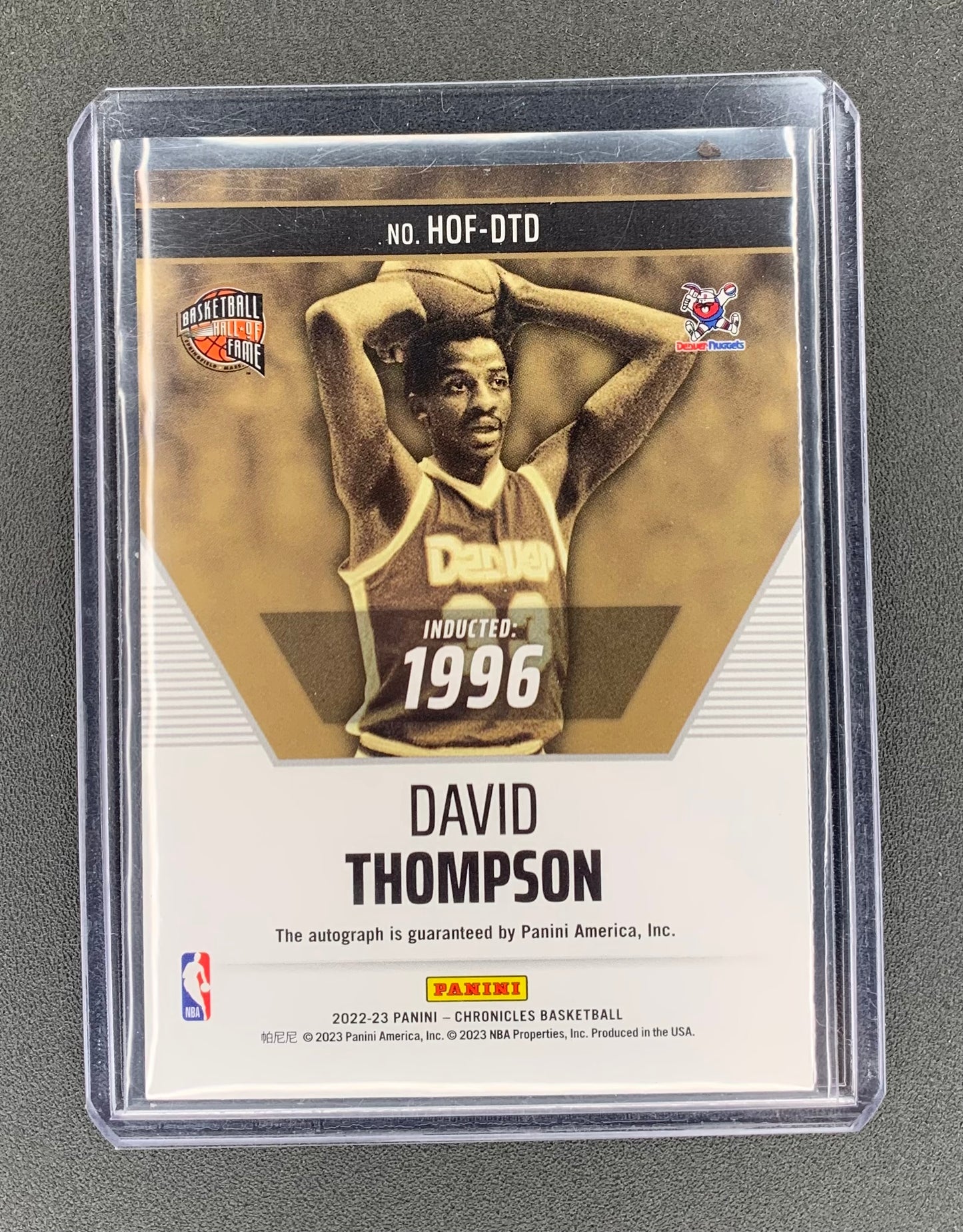 2022- 2023 Panini Chronicles #8 David Thompson, Denver Nuggets 137/149