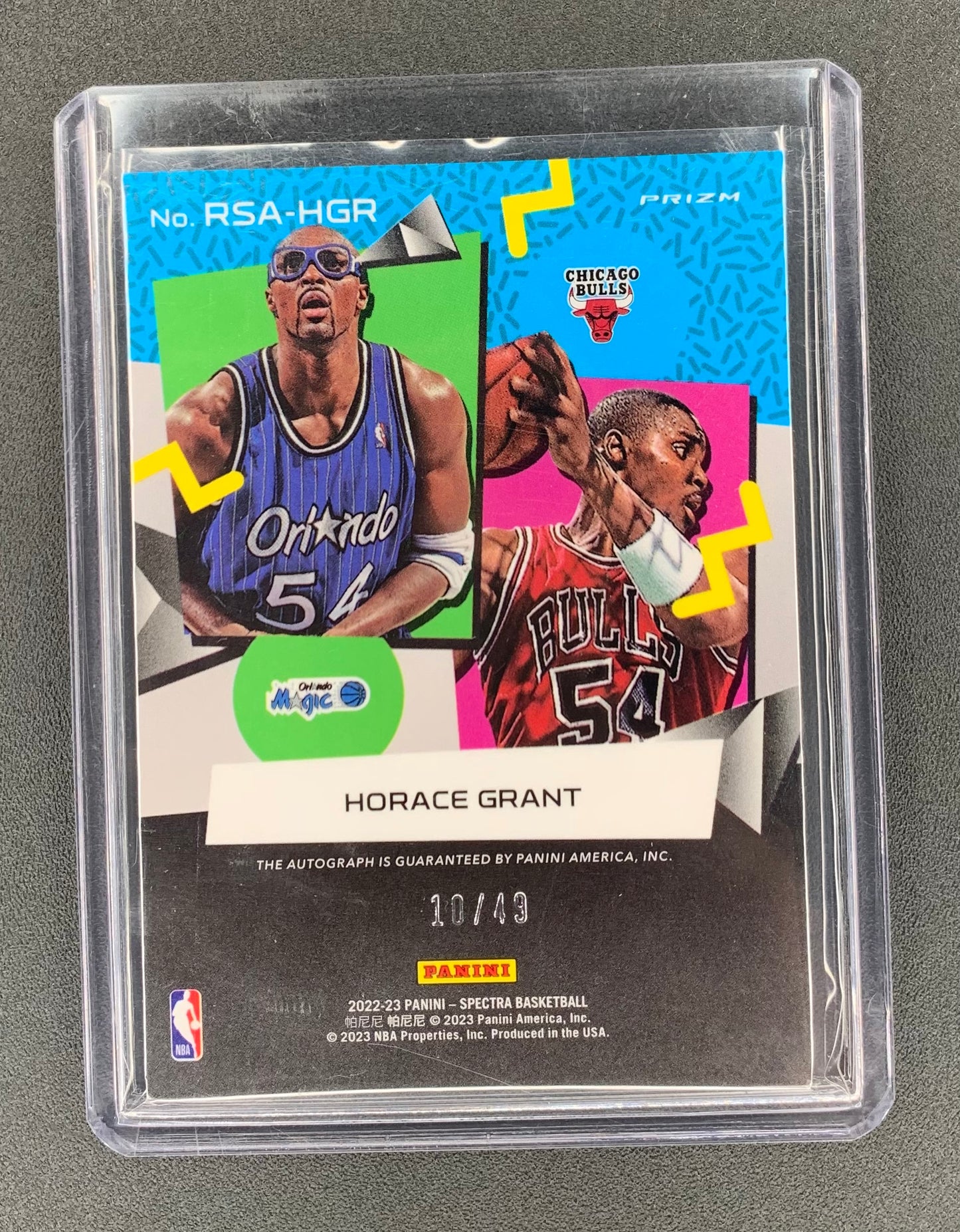 2022/23 Panini Spectra #29 Horace Grant, Orlando Magic / Chicago Bulls Astral 10/49