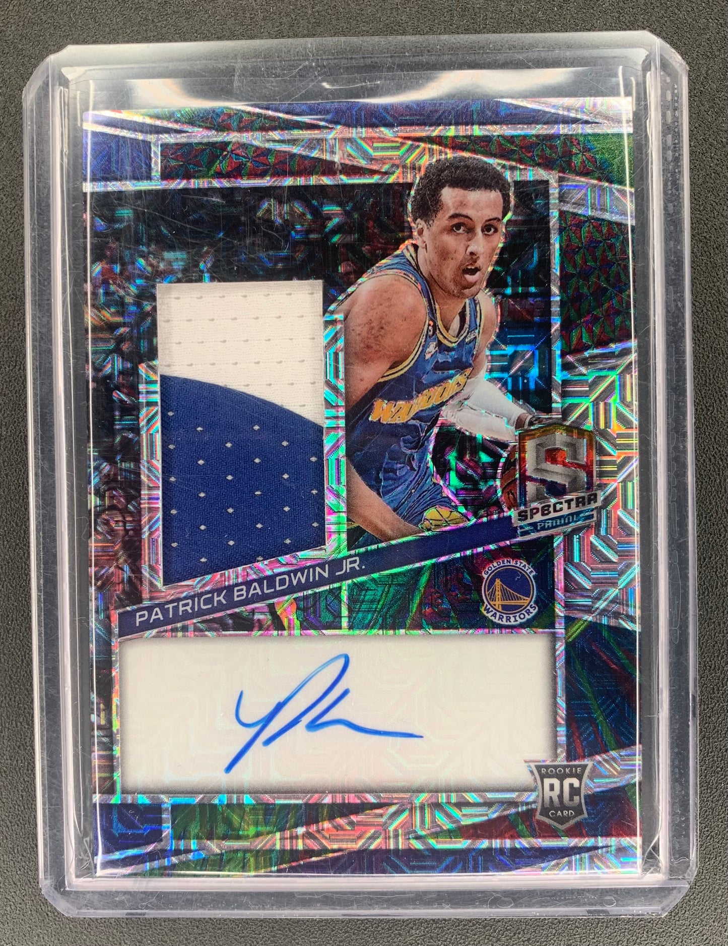 2022/23 Panini Spectra #230 Patrick Baldwin Jr., Golden State Warriors Rookie Jersey Autographs Meta 19/25