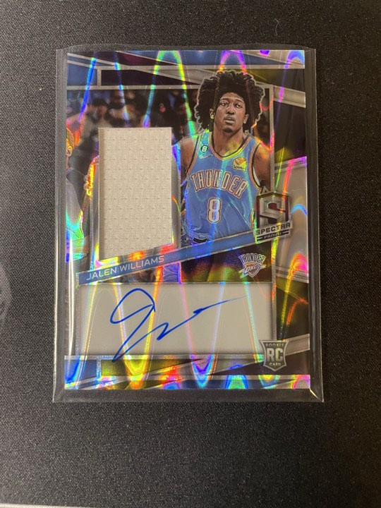 2022/23 Panini Spectra #205 Jalen Williams OKC RPA Supernova 07/75