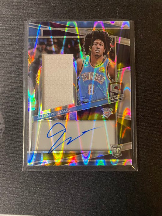 2022/23 Panini Spectra #205 Jalen Williams OKC RPA Supernova 07/75
